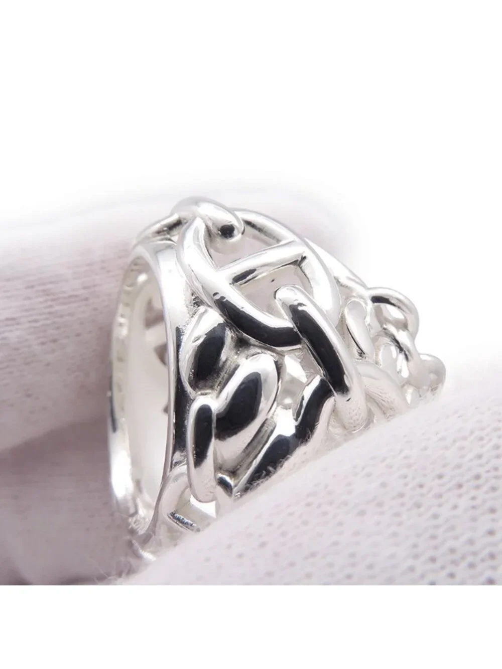 Hermes Ring Chaine D'ancre Multi Chain TGM Enchainee